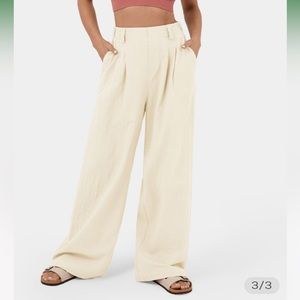 Halara Wide Leg Pants - ivory